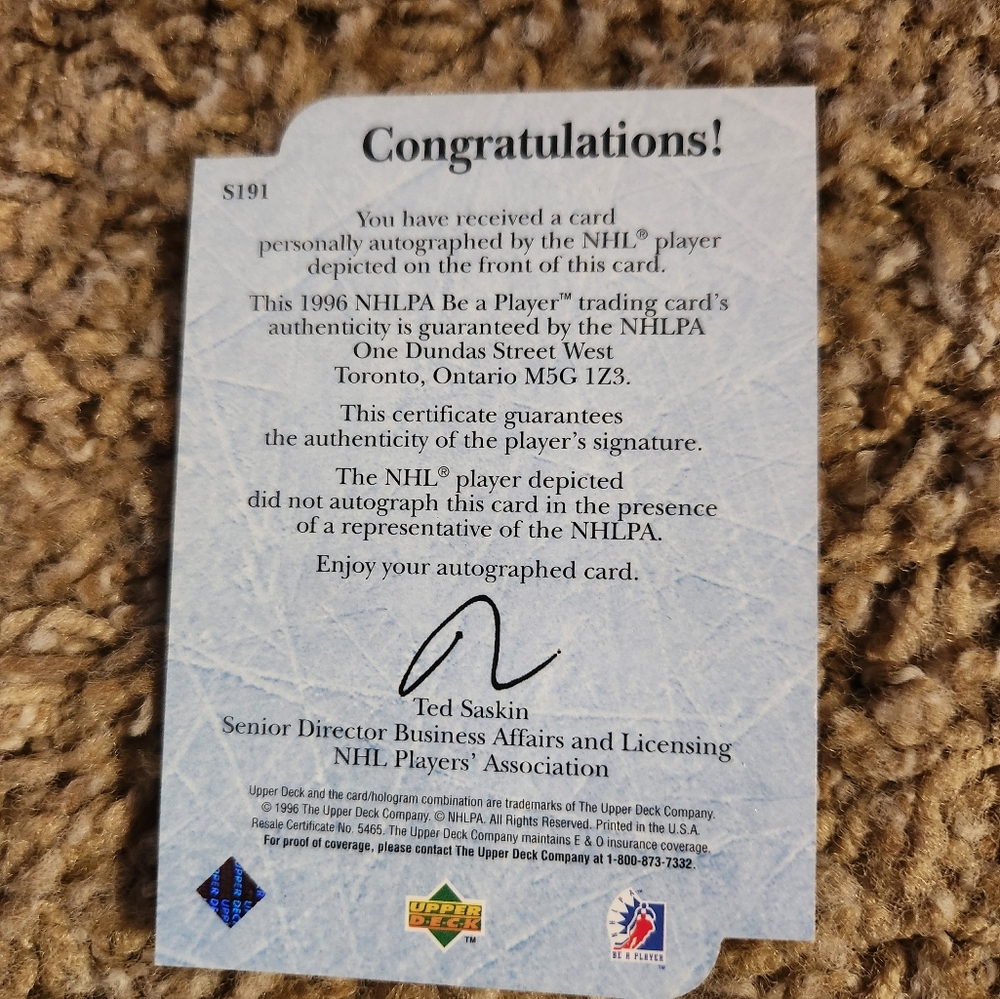 AUTOGRAPH NHL Mike HICHTER - Picture 4 of 5
